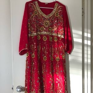 Festive georgette dress (1pc)
